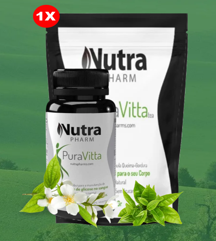 Kit PuraVitta Detox chá e cápsulas